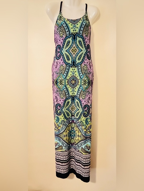 Emma & Michele Dresses & Skirts - Emma & Michele Women’s Multicolor Paisley Geometric Maxi Dress Size Medium